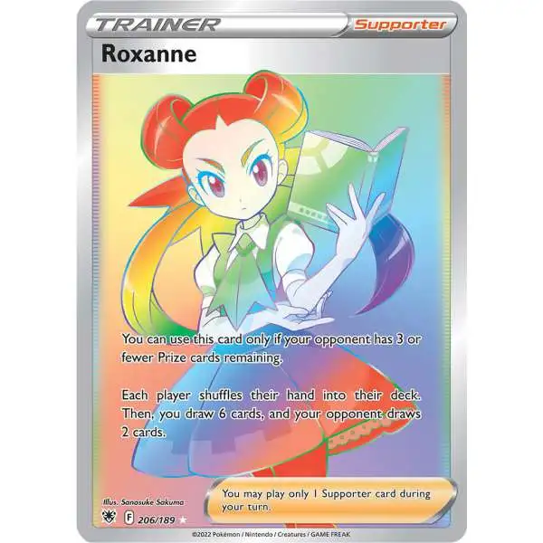 Pokemon Trading Card Game Sword & Shield Astral Radiance Rare Rainbow Roxanne #206