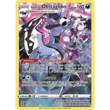 Pokemon Trading Card Game Sword & Shield Astral Radiance Ultra Rare Galarian Obstagoon TG10 [Trainer Gallery]