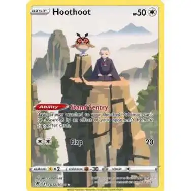 Pokemon Trading Card Game Sword & Shield Astral Radiance Ultra Rare Hoothoot TG12 [Trainer Gallery]