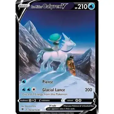 Pokemon Trading Card Game Sword & Shield Astral Radiance Ultra Rare Ice Rider Calyrex V TG14 [Trainer Gallery]