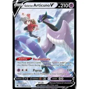 Pokemon Trading Card Game Sword & Shield Astral Radiance Ultra Rare Galarian Articuno V TG16 [Trainer Gallery]