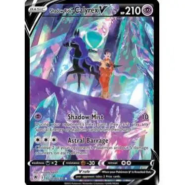 Pokemon Trading Card Game Sword & Shield Astral Radiance Ultra Rare Shadow Rider Calyrex V TG17 [Trainer Gallery]