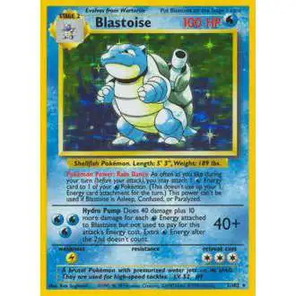 Pokemon Base Set Holo Rare Blastoise #2 [Moderately Played]