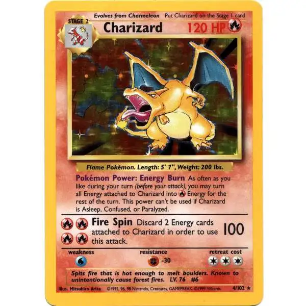 Pokemon Base Set Rare Holo Charizard #4