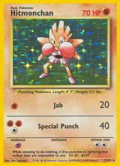 Pokemon Base Set Holo Rare Hitmonchan #7