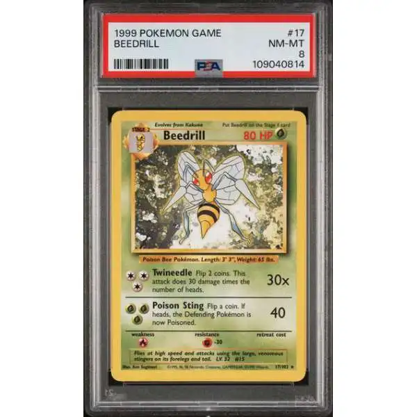 beedrill pokemon card value 17 102 Base Set (Unlimited) 17/102  The Nerd Multiverse [3] Twineedle (30x) Flip 2 coins Pokmon Beedrill Base Set 17/102