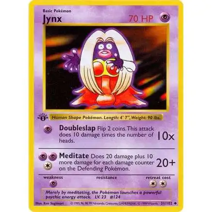 Pokemon Base Set Uncommon Jynx #31 [1st Edition]