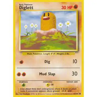 Pokemon Base Set Common Diglett #47
