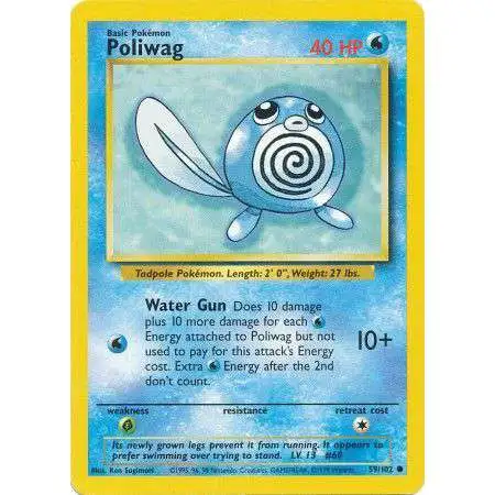 Pokemon Base Set Common Poliwag #59