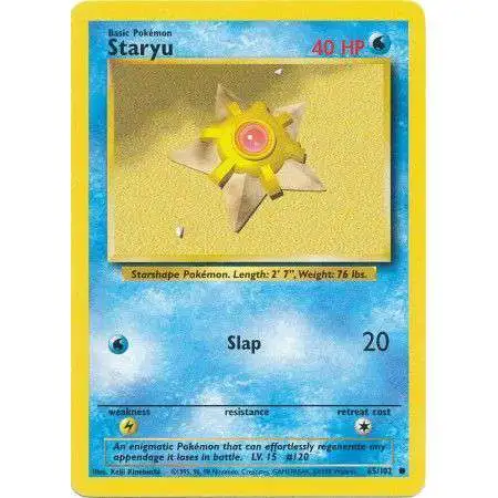 Pokemon Base Set Common Staryu #65 [Moderately Played]
