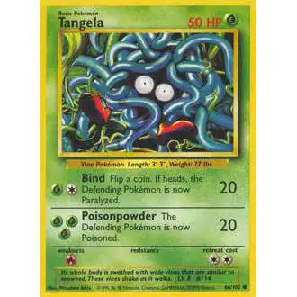 Pokemon Base Set Common Tangela #66