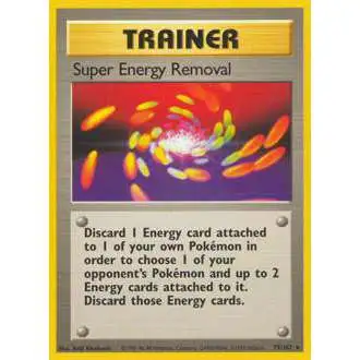 Pokemon Base Set Rare Super Energy Removal #79 [Moderately Played]