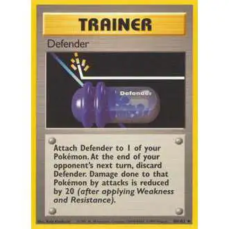 Pokemon Base Set Uncommon Defender #80