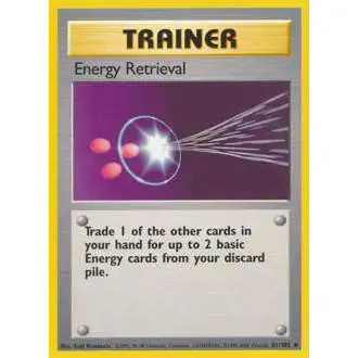 Pokemon Base Set Uncommon Energy Retrieval #81