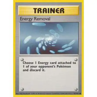 Pokemon Base Set Common Energy Removal #92