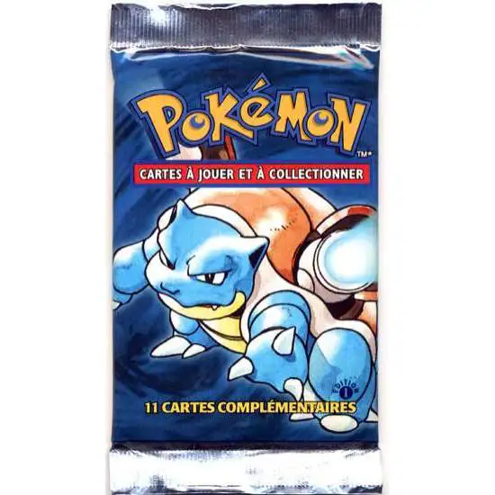 Pokemon Base Set 1st Edition Booster Pack FRENCH, 11 Cards Wizards