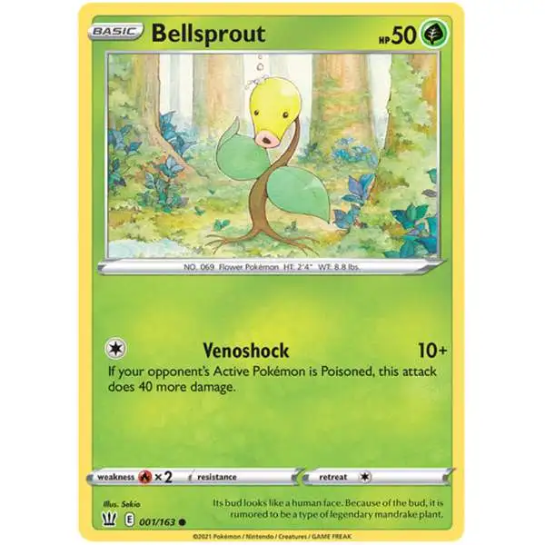 Pokemon Trading Card Game Sword & Shield Battle Styles Common Bellsprout #1