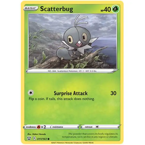 Pokemon Trading Card Game Sword & Shield Battle Styles Common Scatterbug #11