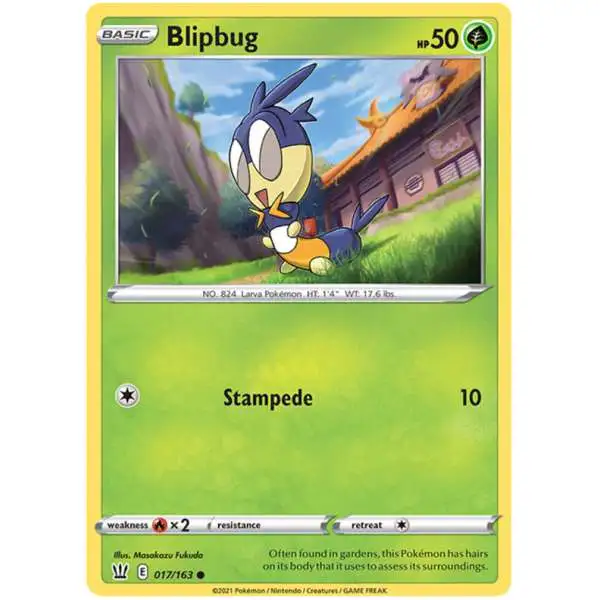 Pokemon Trading Card Game Sword & Shield Battle Styles Common Blipbug #17