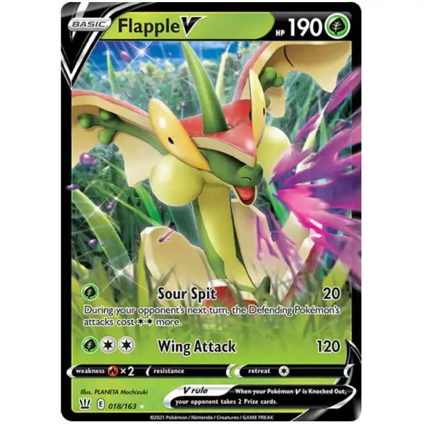 Pokemon Trading Card Game Sword & Shield Battle Styles Ultra Rare Flapple V #18