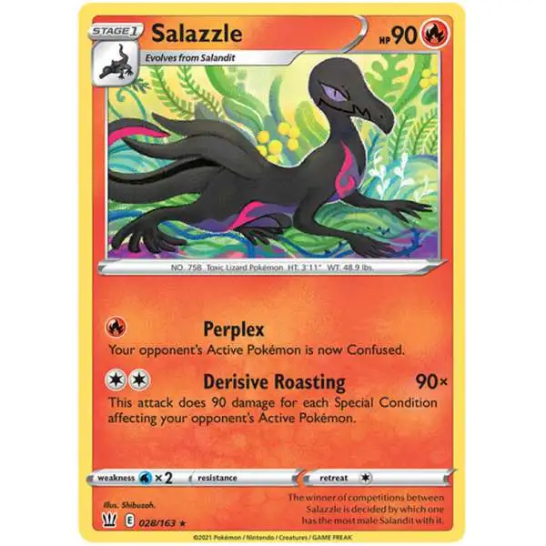 Pokemon Trading Card Game Sword & Shield Battle Styles Rare Salazzle #28