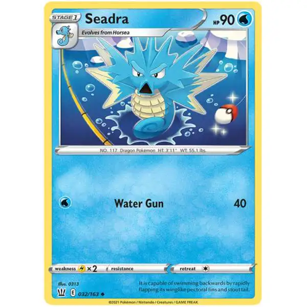 Pokemon Trading Card Game Sword & Shield Battle Styles Uncommon Seadra #32