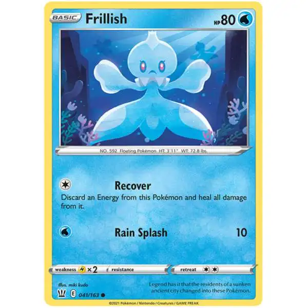Pokemon Trading Card Game Sword & Shield Battle Styles Common Frillish #41