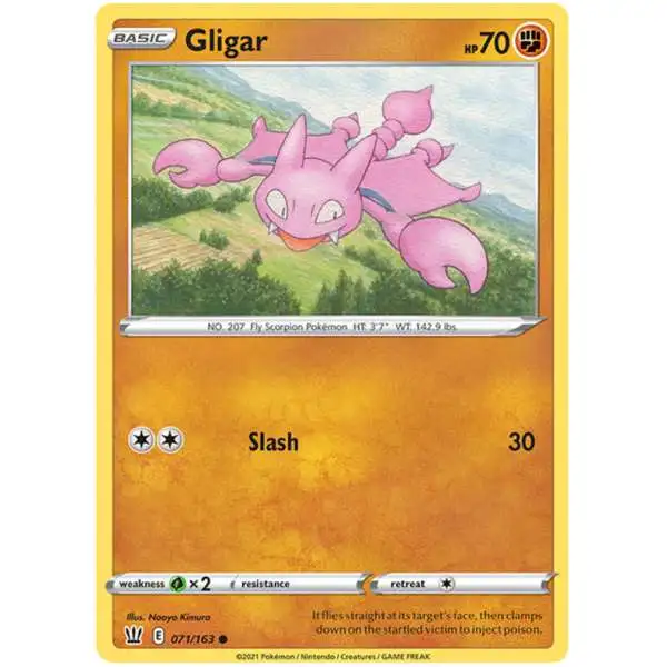 Pokemon Trading Card Game Sword & Shield Battle Styles Common Gligar #71