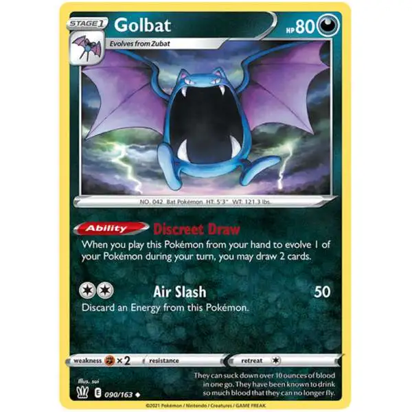 Pokemon Trading Card Game Sword & Shield Battle Styles Uncommon Golbat #90