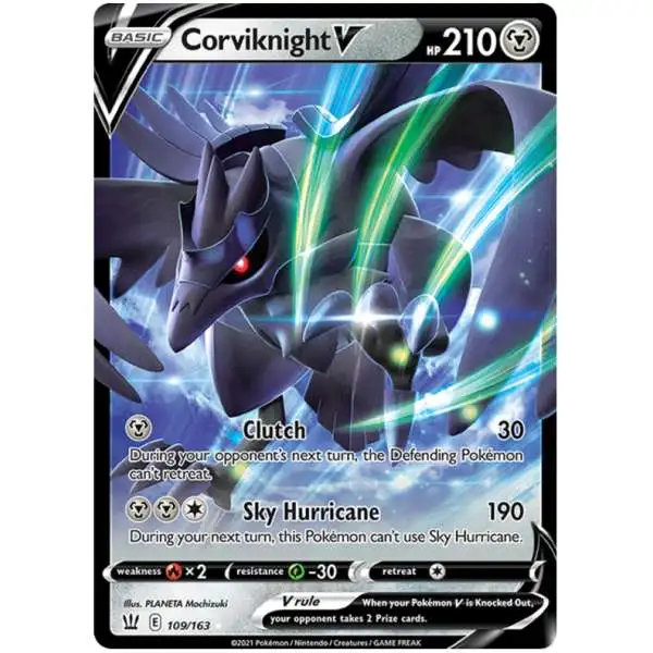 Pokemon Trading Card Game Sword & Shield Battle Styles Ultra Rare Corviknight V #109
