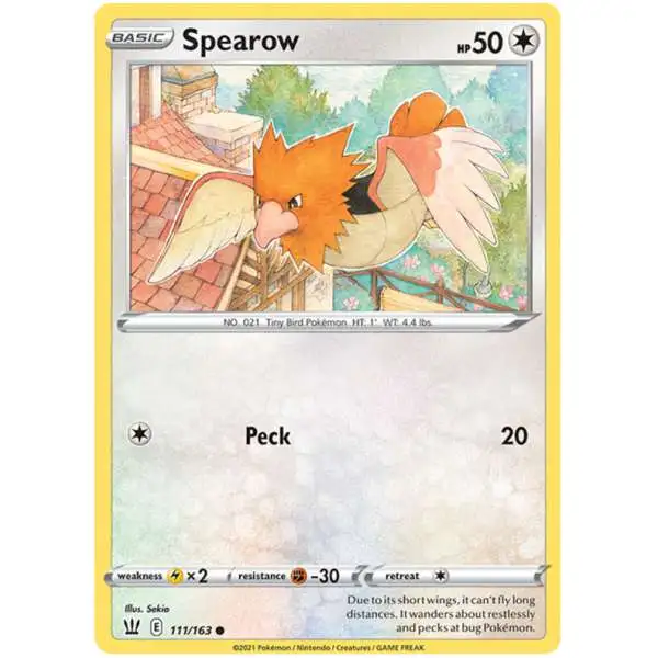 Pokemon Trading Card Game Sword & Shield Battle Styles Common Spearow #111