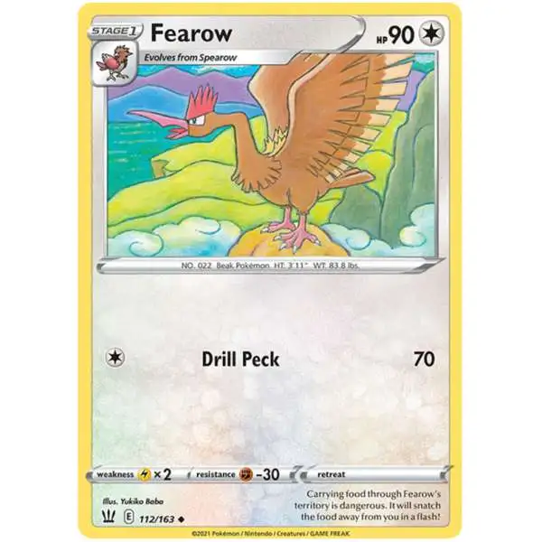 Pokemon Trading Card Game Sword & Shield Battle Styles Uncommon Fearow #112