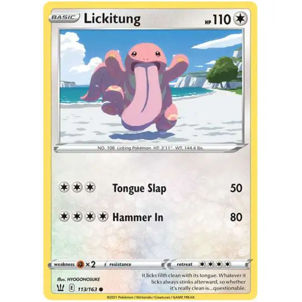 Pokemon Trading Card Game Sword & Shield Battle Styles Common Lickitung #113