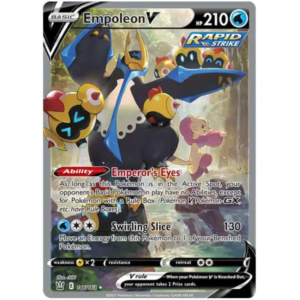 Pokemon Trading Card Game Sword & Shield Battle Styles Ultra Rare Empoleon V #146 [Alternate Art]