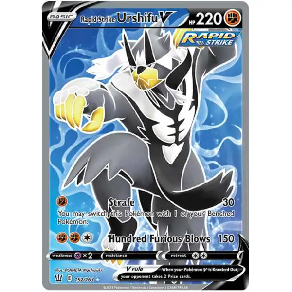 Pokemon Trading Card Game Sword & Shield Battle Styles Ultra Rare Rapid Strike Urshifu V #152