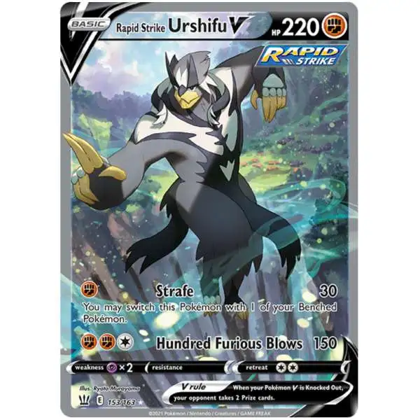 Pokemon Trading Card Game Sword & Shield Battle Styles Ultra Rare Rapid Strike Urshifu V #153 [Alternate Art]