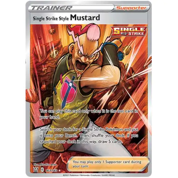 Pokemon Trading Card Game Sword & Shield Battle Styles Ultra Rare Single Strike Style Mustard #163