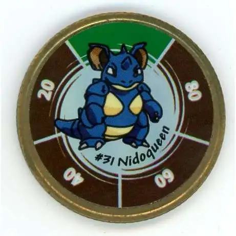 Pokemon Trading Card Game Nidoqueen Battling Coin #31