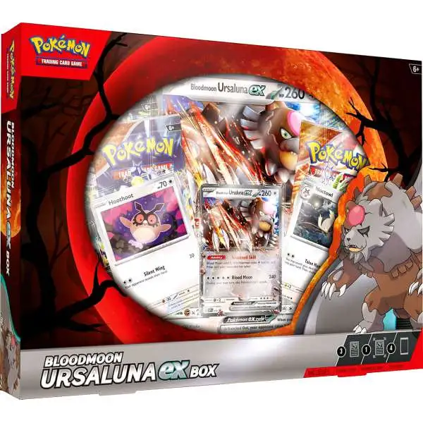 Pokemon Scarlet & Violet Bloodmoon Ursaluna ex Box [4 Booster Packs, 2 Foil Cards, Oversize Card & More]