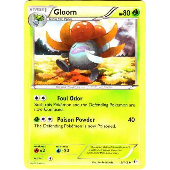 Pokemon Trading Card Game Black & White Boundaries Crossed Uncommon Gloom #2