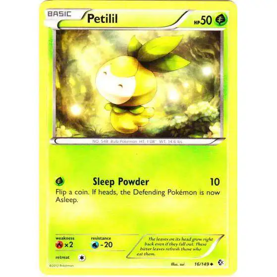 Pokemon Trading Card Game Black & White Boundaries Crossed Uncommon Petilil #16
