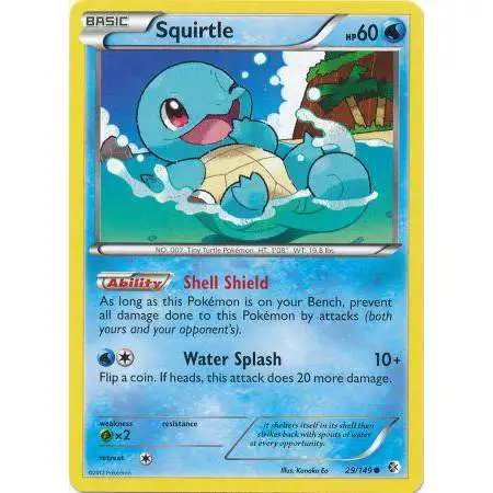 Pokemon Trading Card Game Black & White Boundaries Crossed Common Squirtle #29