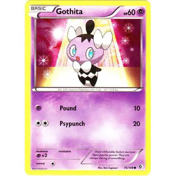 Pokemon Trading Card Game Black & White Boundaries Crossed Common Gothita #75