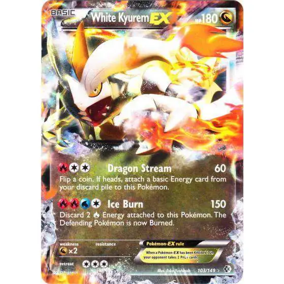 Pokemon Trading Card Game Black & White Boundaries Crossed Ultra Rare White Kyurem EX #103