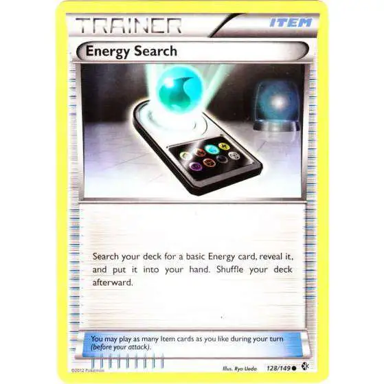 Pokemon Trading Card Game Black & White Boundaries Crossed Common Energy Search #128
