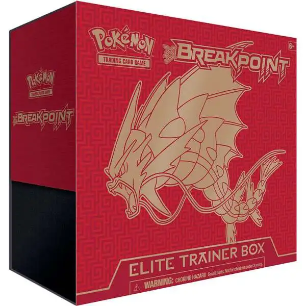 Pokemon XY BREAKpoint Mega Gyarados Elite Trainer Box [8 Booster Packs, 65 Card Sleeves, 45 Energy Cards & More]