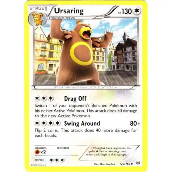 Pokemon Trading Card Game XY BREAKthrough Uncommon Ursaring #122