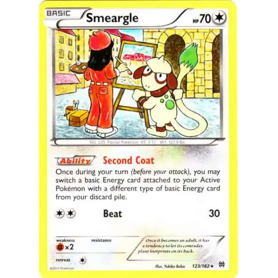 Pokemon Trading Card Game XY BREAKthrough Rare Smeargle #123