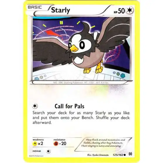Pokemon Trading Card Game XY BREAKthrough Common Starly #125