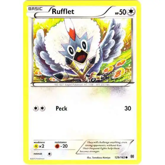Pokemon Trading Card Game XY BREAKthrough Common Rufflet #129